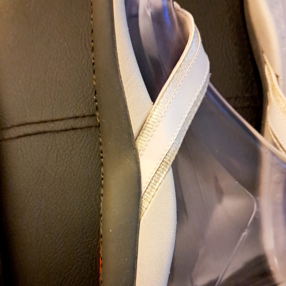 VIONIC flip flops SANDALS white TIDE ll metallic - Picture 2 of 8
